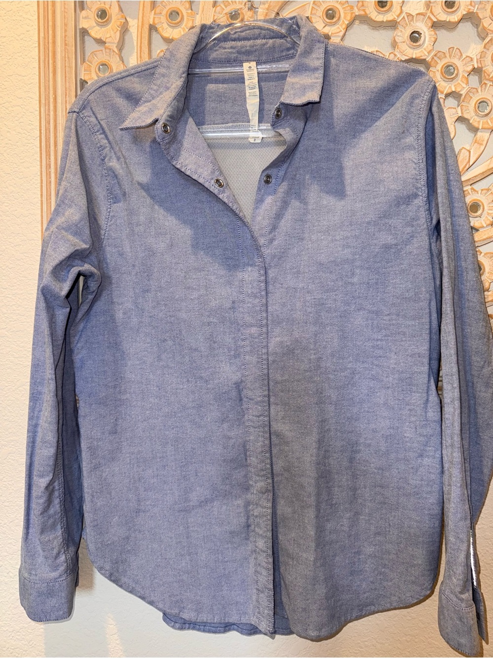 lululemon athletica Light Blue Button-Down Shirt
